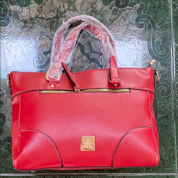 Handbags - Red Leather Bag